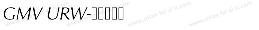GMV URW字体转换